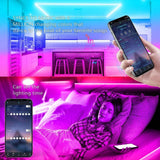 HopeRacer LED Strip Lights for Gaming Setup with Remote + Bluetooth APP Phone Controlled Color Changing Long Smart LED Light Strip - hoperacer.com