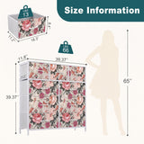 Atilioo 9 Drawers Fabric Dresser, Tall Storage Chest Closet Organizer for Bedroom, Living Room, Easy Assembly, Pink