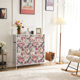 Atilioo 9 Drawers Fabric Dresser, Tall Storage Chest Closet Organizer for Bedroom, Living Room, Easy Assembly, Pink