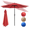IULULU 9FT Patio Umbrella with Tilt, Crank, 8 Waterproof Ribs for Outdoors