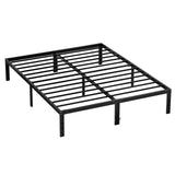 IULULU Metal Bed Frame - Foundation with Steel Slats, No Box Spring, Easy Assembly