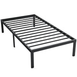 IULULU Metal Bed Frame - Foundation with Steel Slats, No Box Spring, Easy Assembly