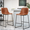 IULULU 2-Piece Dining Chairs, PU Leather, for Living/Kitchen