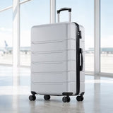 LIFERECORD Checked Luggage Suitcase, 24 inch Hard Shell Rolling Suitcase for Travel Expandable Lightweight with Spinner Wheels TSA Lock