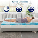 Atilioo Full Mattress Topper – 2-Inch Gel Infused Memory Foam Pad for Cooling & Back Pain Relief – CertiPUR Certified Premium Bed Topper