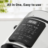 Haysky 6QT Electric Pressure Cooker, 12-in-1 Stainless Steel Instant Multi-Function Pot with Digital Display, Slow Cook, Steam, Rice, Soup, and More