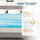Atilioo Full Mattress Topper – 2-Inch Gel Infused Memory Foam Pad for Cooling & Back Pain Relief – CertiPUR Certified Premium Bed Topper