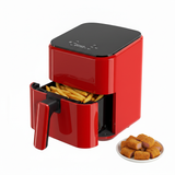 Atilioo 3-6 Qt Air fryer, Compact Digital Touchscreen Small Air Cooker with Timer, Non-Stick & Dishwasher Safe, Black