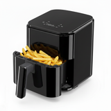 Atilioo 3-6 Qt Air fryer, Compact Digital Touchscreen Small Air Cooker with Timer, Non-Stick & Dishwasher Safe, Black