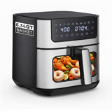 Atilioo 3-6 Qt Air fryer, Compact Digital Touchscreen Small Air Cooker with Timer, Non-Stick & Dishwasher Safe, Black