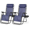 Atilioo  Zero Gravity Chairs, Set of 2 Portable Recliner Beach Camping Patio Outdoor Folding Lounge Chair with Cup Holder Trays and Adjustable Pillow for Poolside, Garden, Backyard, Lawn