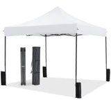 IULULU 10x10 Canopy, Heavy-Duty Party Tent, Waterproof Shade with Sand Bags