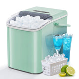 Haysky Countertop Ice Maker, 26 Lbs/24H, Ice in 6Mins, 2 Sizes, Self-Cleaning Portable Ice Machine Countertops for Home, Office, RV, Camping