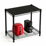 Atilioo 4-Tier Metal Wire Storage Shelves, Heavy Duty Standing Storage Shelf Units, Mesh Rack for Kitchen Pantry Closet Organizers, 23.2" W x 13.4" D x 47.1" H