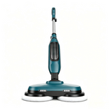Atilioo Steam Mop, All-in-One Scrubbing Steam Cleaner with 4 Modes & Rotating Pads, LED Head Lights, Swivel Steering, Ideal for Hardwood Tile Laminate, Green