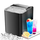Haysky Countertop Ice Maker, 26 Lbs/24H, Ice in 6Mins, 2 Sizes, Self-Cleaning Portable Ice Machine Countertops for Home, Office, RV, Camping