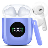 Atilioo Wireless Earbuds 40H Playtime, Deep Bass, LED Case, Waterproof Mic