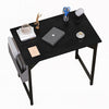 IULULU Computer Desk Modern Simple, with Storage Bag & Hook for Home Office/Bedroom