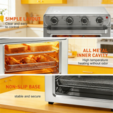 Haysky 26 QT Countertop Toaster Oven, 1600W 4 in 1 Multi-Functions, Auto-Shutoff Timer, Fast Oil-Less Cooking, Stainless Steel