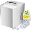 IULULU Portable Ice Maker, 9 Cubes/6 Mins, 26lbs/Day, Self-Cleaning, Quiet, 2 Sizes, with Scoop & Basket