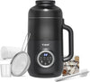 Atilioo 10-in-1 Nut Milk Maker Blender, Milkshake Maker 40oz Capacity, Auto Clean, Keep Warm, Homemade Plant-Based Milk, Almond, Cashew, Oat, Fruit