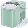 IULULU Portable Ice Maker, 9 Cubes/6 Mins, 26.5lbs/24Hrs, Self-Cleaning, Quiet, with Scoop, Basket, Handle for Parties