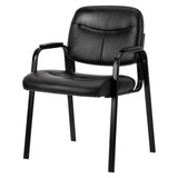 IULULU Leather Guest Chair, Ergonomic for Reception, Conferences, Home Offices