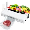 IULULU Food Vacuum Sealer, 75KPA, Dry/Wet, 20 Bags, Timer, Compact