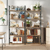 IULULU Book Shelf,  5 Tier Bookcase, Modern, Industrial Storage for Home/Office