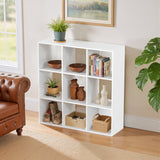 Atilioo 6 8 9 Cube Storage Organizer, Open Bookcase, Space-Saving Display Shelf with Removable Back Panels, Easy Assembly