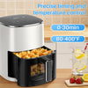 IULULU Air Fryer, 6-Qt with View Window, 12-in-1, 400°F Max