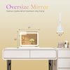 Atilioo Vanity Mirror with Lights, 17"x13" Hollywood Makeup Mirror with Stand, 3-Light-Mode, Smart Touch, Shatter-Proof, for Bedroom Tabletop