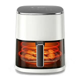 ROSVOVO Air Fryer 6-Quart with Viewing Window 12-in-1 Functions Digital Cooker for Crispy Fries Roasted Chicken Wings, 400°F Max Temperature