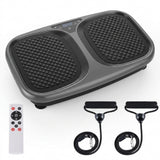 Atilioo Vibration Plate Exercise Machine, Vibrating Platform for Fitness Muscle Activation Weight Loss, Full Body Home Workout Equipment with LED Touch Screen & Pull Ropes & Remote Control, Black