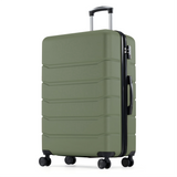 Atilioo 20" Luggage, Hardside Carry-On Suitcase with Expandable Space, TSA Lock, Spinner Wheels, Ideal for Travel Bussiness, Olive Green