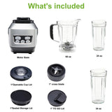 Haysky Professional Blender, 60 Oz Compact Kitchen Countertop Blender, 1200W Total Crushing Technology for Smoothies, Juice, Ice Crushing, Silver