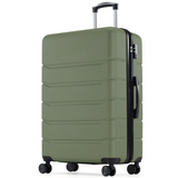 Atilioo 20" Luggage, Hardside Carry-On Suitcase with Expandable Space, TSA Lock, Spinner Wheels, Ideal for Travel Bussiness, Olive Green