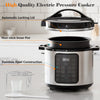 IULULU Electric Pressure Cooker, 12-in-1 Multicooker, Stainless Steel