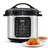 Atilioo 6 Quart Electric Pressure Cooker, 12-in-1 Stainless Steel Non-Stick Pot- Multicooker for Pressure Cooking, Slow Cooker, Rice, Steamer, Sauté, Yogurt, Warmer