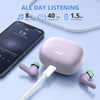 Haysky Wireless Earbuds, Hi-Fi True Wireless Bluetooth Earbuds with 50H Playtime, Comfort Fit Noise Cancelling Earphones for Phone Laptop Sports