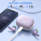 Haysky Wireless Earbuds, Hi-Fi True Wireless Bluetooth Earbuds with 50H Playtime, Comfort Fit Noise Cancelling Earphones for Phone Laptop Sports