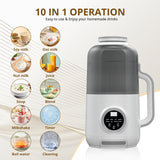 IULULU 8-in-1 Nut Milk Maker, 40oz, Multi-Nut, Auto-Clean, Warm