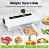 IULULU Food Vacuum Sealer, 75KPA, Dry/Wet, 20 Bags, Timer, Compact
