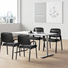 IULULU Leather Guest Chair, Ergonomic for Reception, Conferences, Home Offices