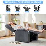 IULULU Recliner Chair with Massage, Lumbar Support, Power Lift for Living Room