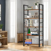 IULULU Book Shelf,  5 Tier Bookcase, Modern, Industrial Storage for Home/Office
