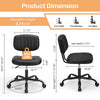 IULULU PU Leather Office Desk Chair, Swivel Chair for Adults/Students