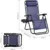 Atilioo  Zero Gravity Chairs, Set of 2 Portable Recliner Beach Camping Patio Outdoor Folding Lounge Chair with Cup Holder Trays and Adjustable Pillow for Poolside, Garden, Backyard, Lawn