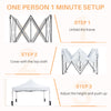 IULULU 10x10 Canopy, Heavy-Duty Party Tent, Waterproof Shade with Sand Bags
