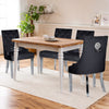 IULULU Dining Chairs Set of 2 with Stainless Steel Legs and Lion Head Handles